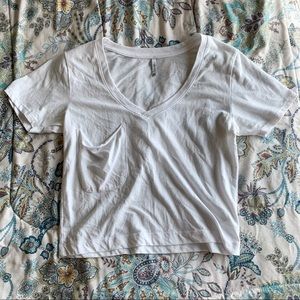 Z Supply XS V Neck Crop Top